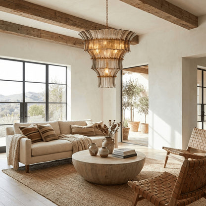 Fontana Charcoal Glass Chandelier