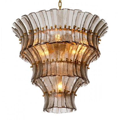 Fontana Charcoal Glass Chandelier