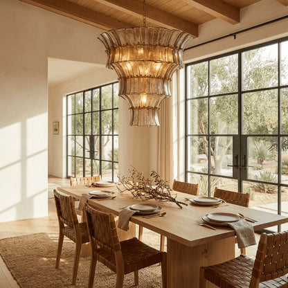 Fontana Charcoal Glass Chandelier