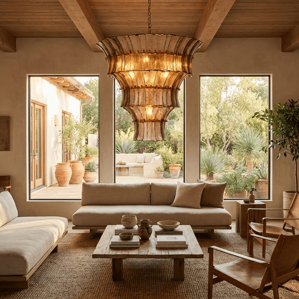 Fontana Charcoal Glass Chandelier
