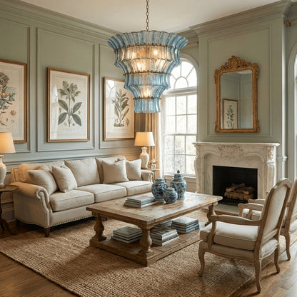 Fontana Charcoal Glass Chandelier