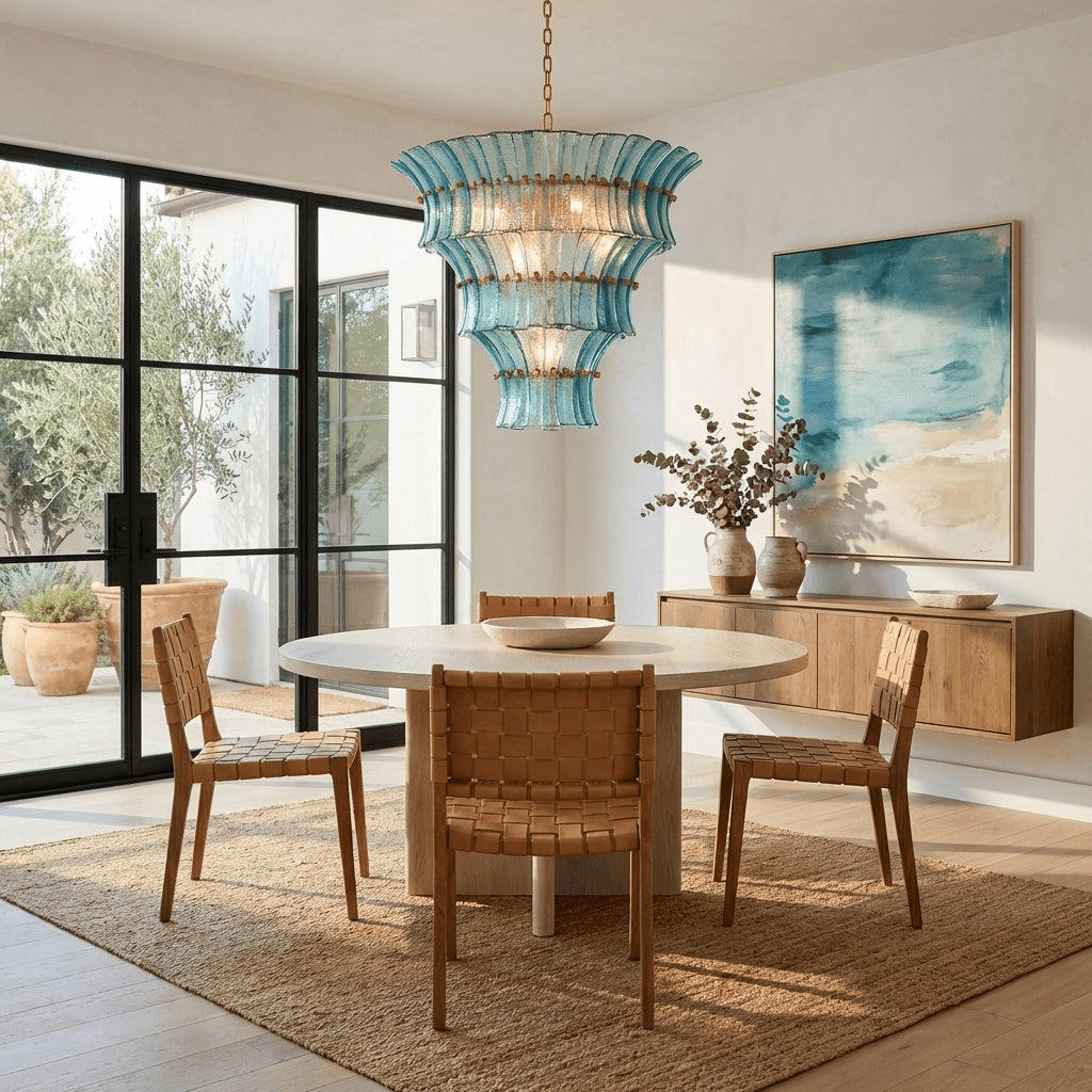 Fontana Charcoal Glass Chandelier