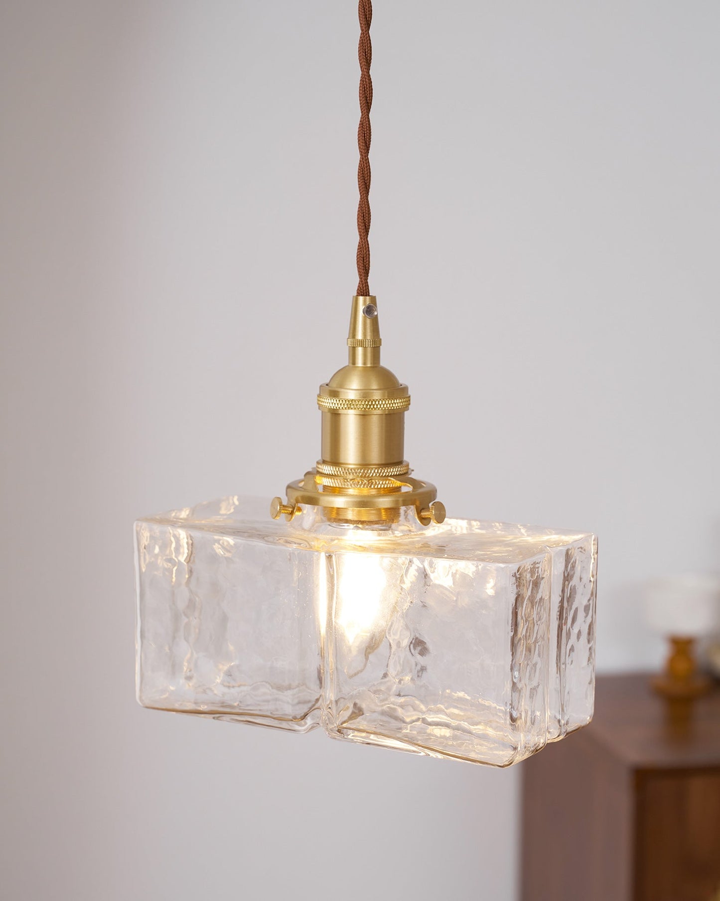 Jewel Glass Brass Swag Lights
