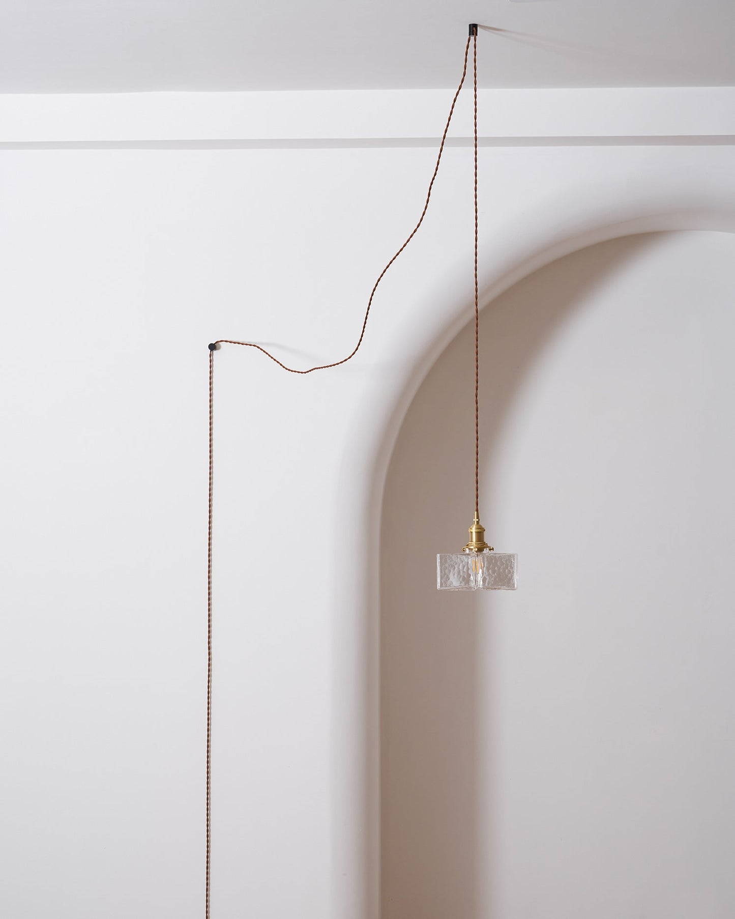 Jewel Glass Brass Swag Lights