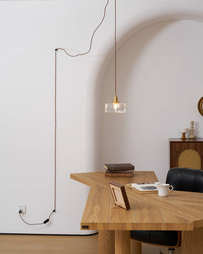 Jewel Glass Brass Swag Lights