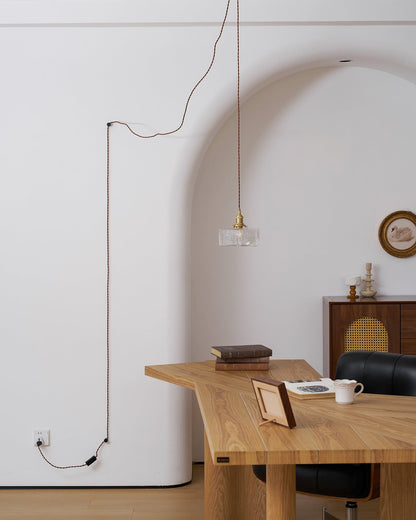 Jewel Glass Brass Swag Lights
