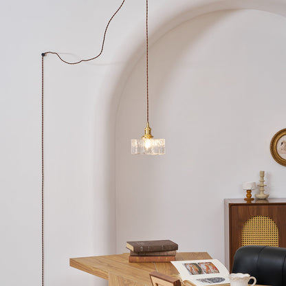 Jewel Glass Brass Swag Lights