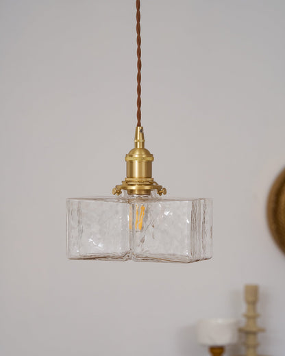 Jewel Glass Brass Swag Lights