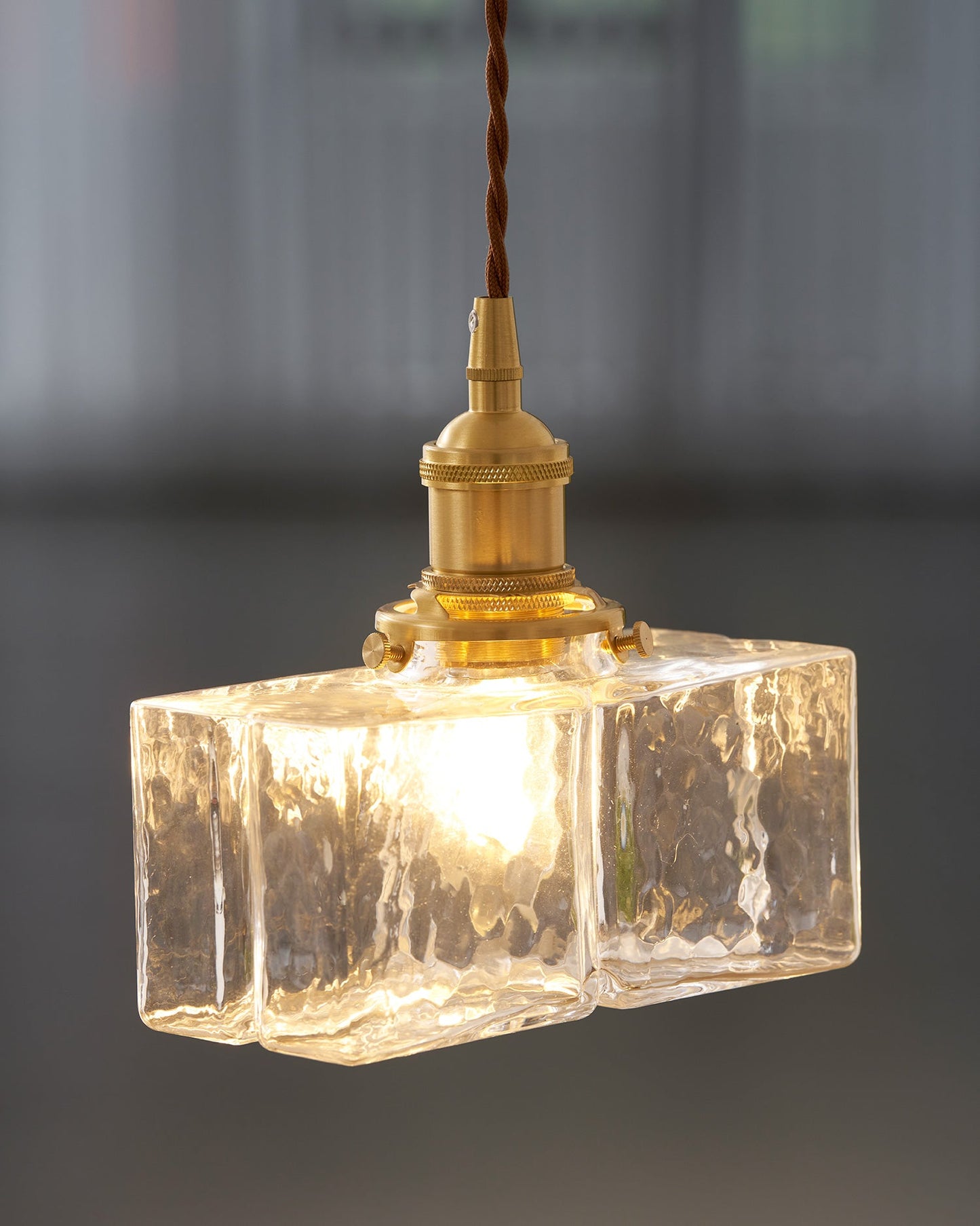 Jewel Glass Brass Swag Lights