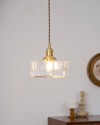 Jewel Glass Brass Swag Lights