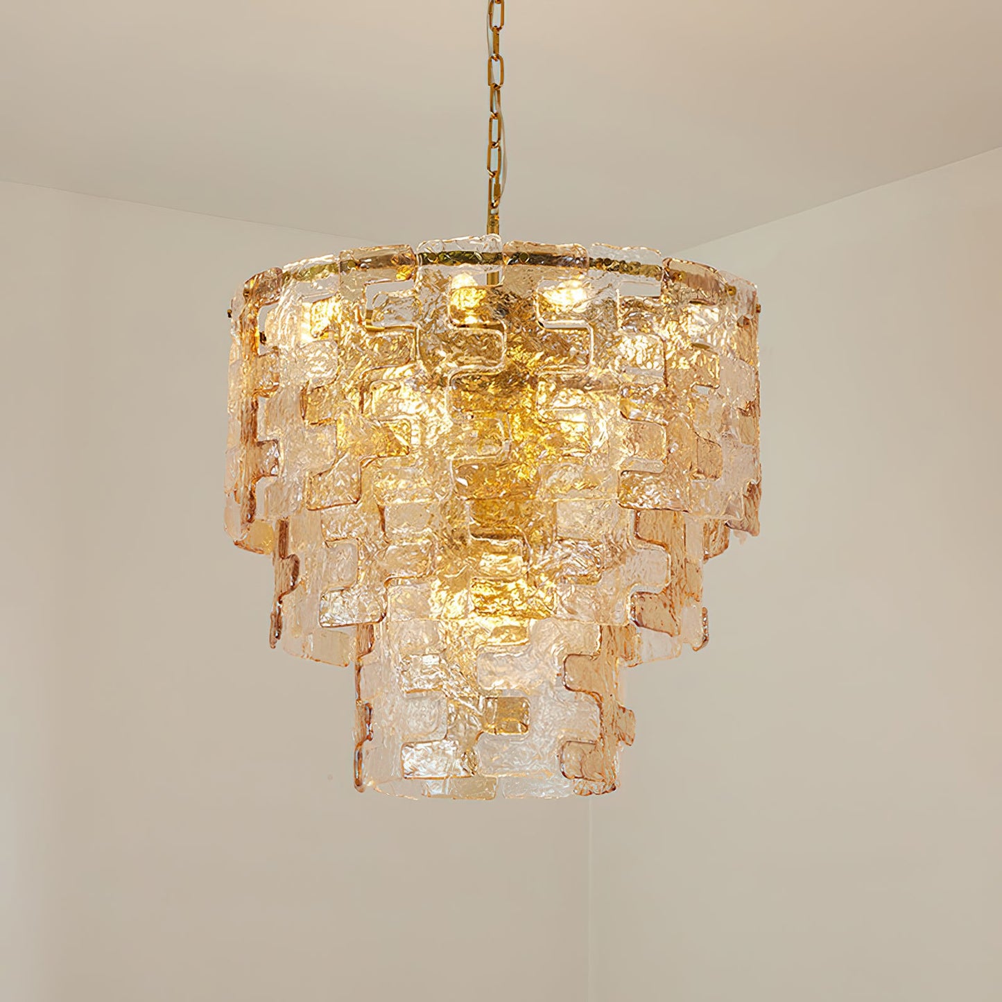 Jigsaw Glass Chandelier