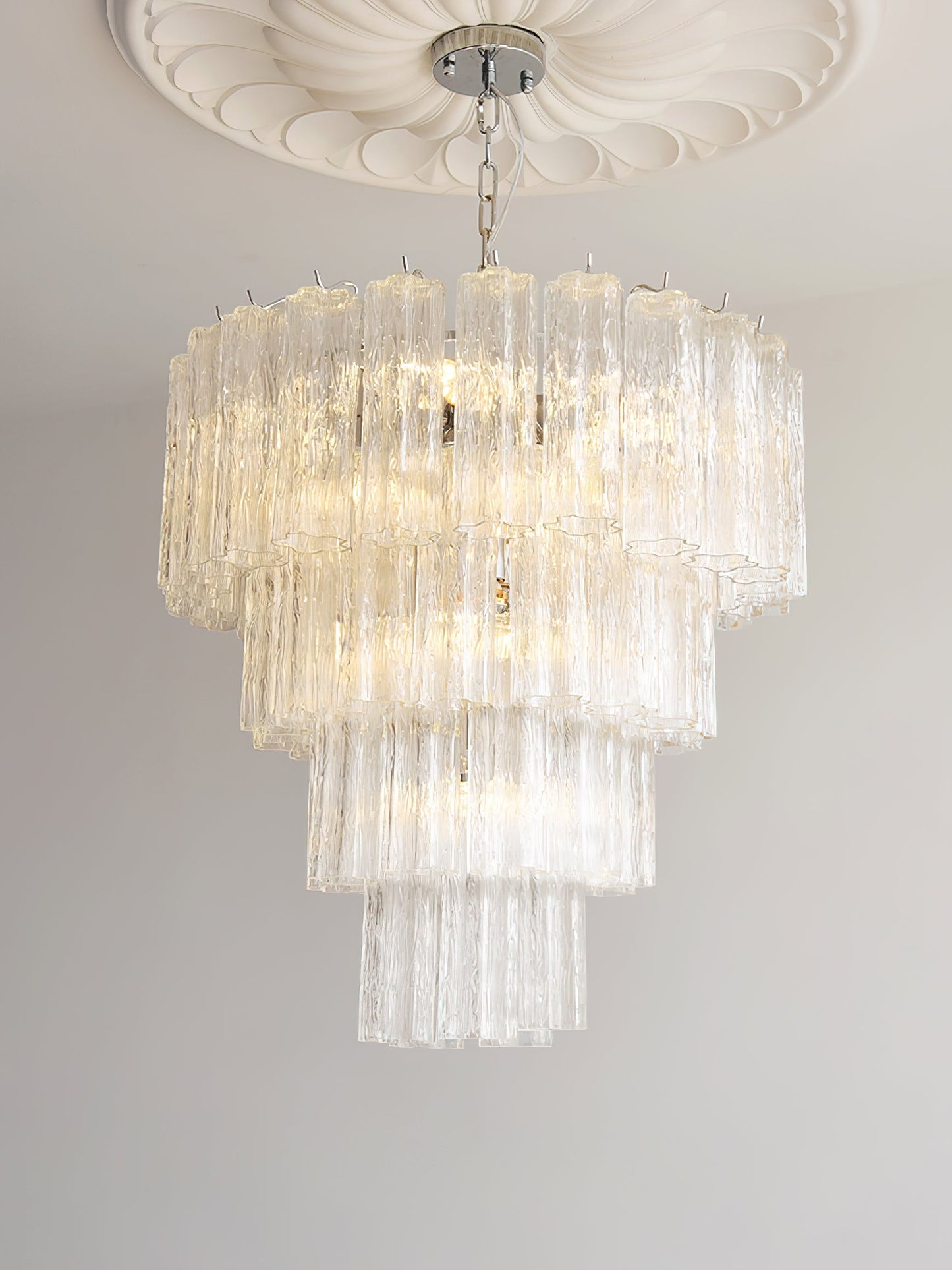 Kieran Glass Tube Chandelier