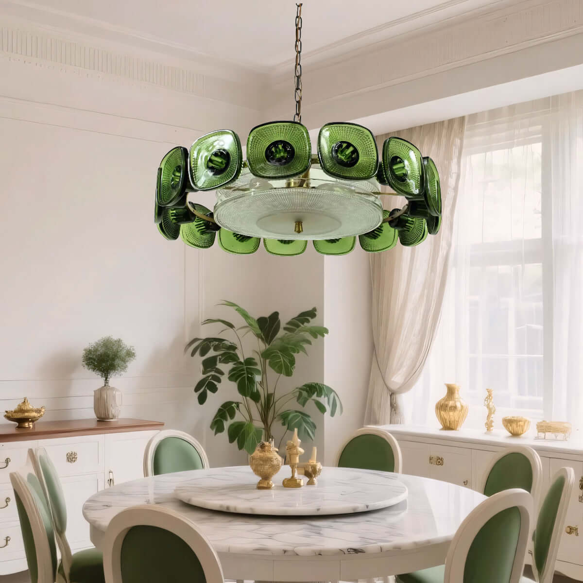 Lennox Glass Ring Chandelier