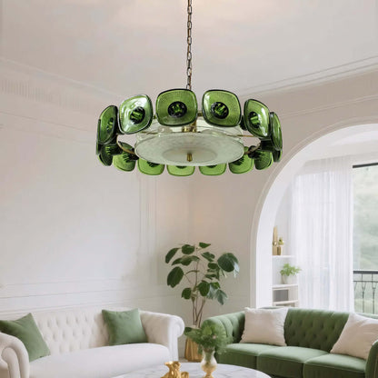 Lennox Glass Ring Chandelier