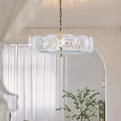 Lennox Glass Ring Chandelier