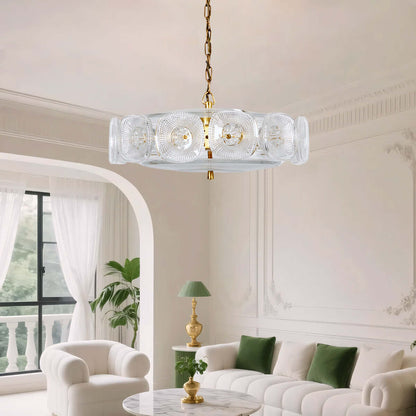 Lennox Glass Ring Chandelier