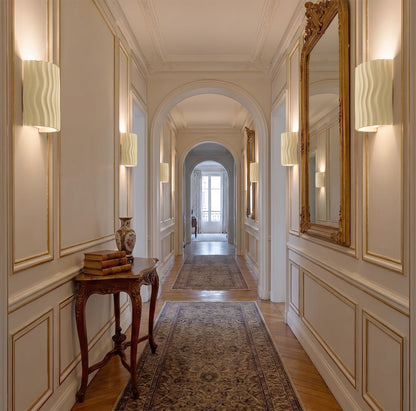 Pleated Resin Wall Lamp