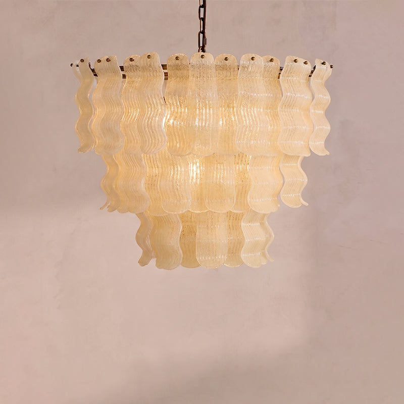Pollensa Textured Wave Chandelier