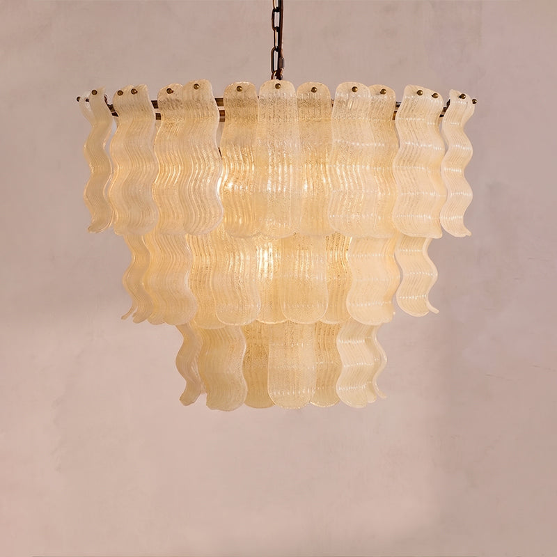 Pollensa Textured Wave Chandelier