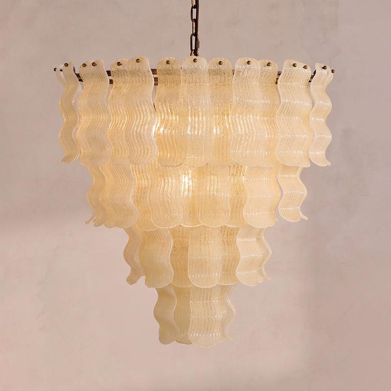 Pollensa Textured Wave Chandelier