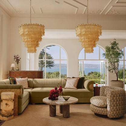 Pollensa Textured Wave Chandelier