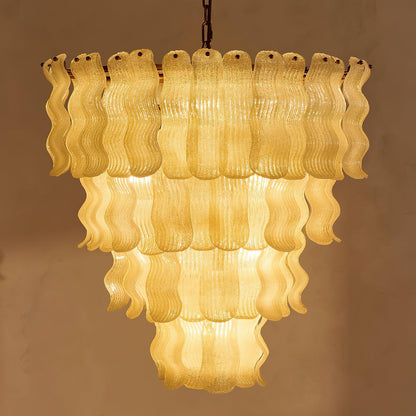 Pollensa Textured Wave Chandelier