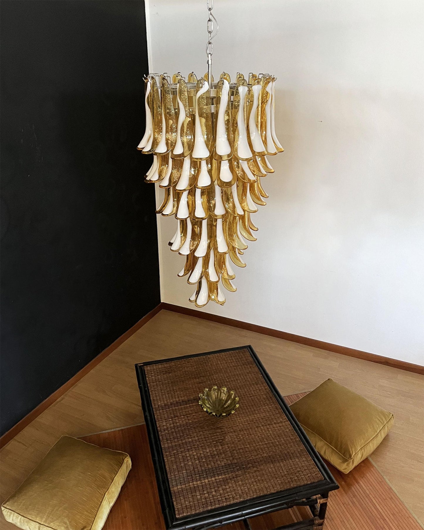 Elara Petal Glass Chandelier