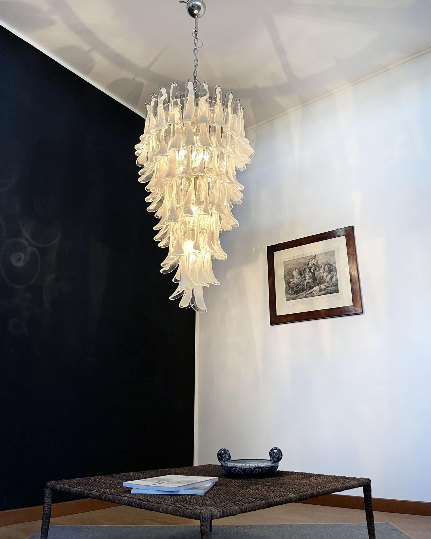 Elara Petal Glass Chandelier