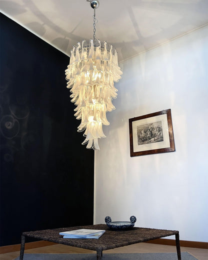 Elara Petal Glass Chandelier