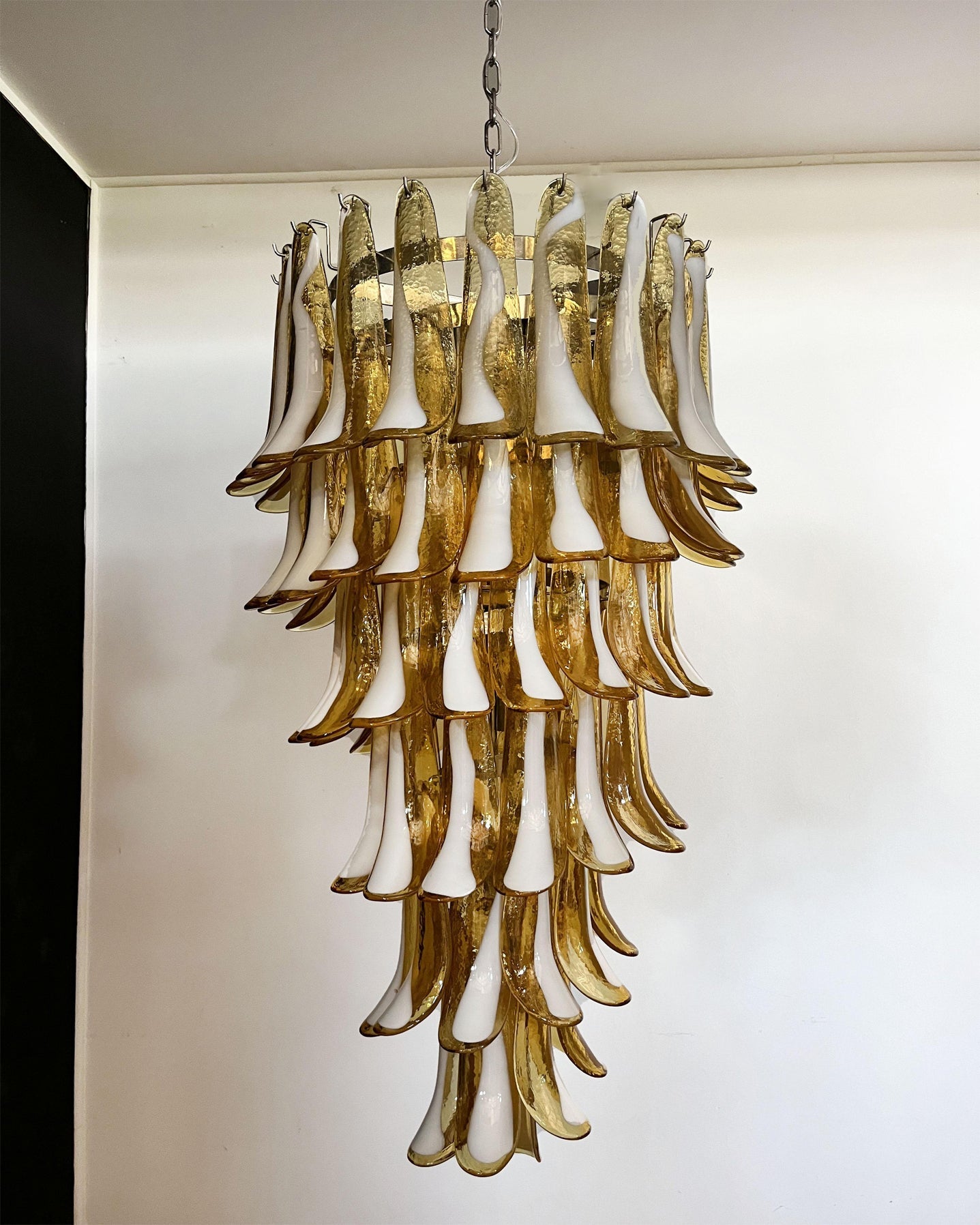 Elara Petal Glass Chandelier