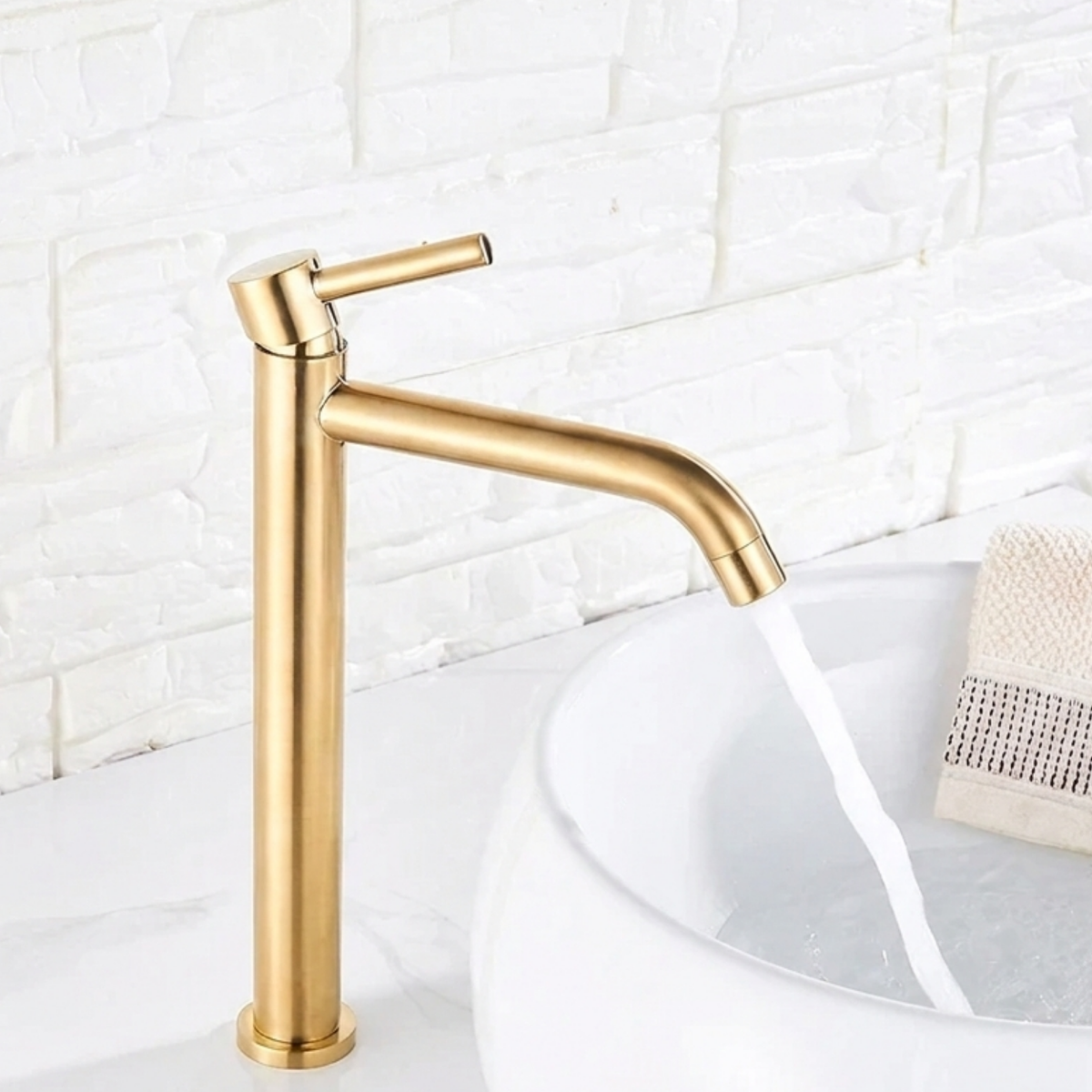 Milltown Bathroom Basin Faucet spout close-up — Chrome finish — Casa Norex