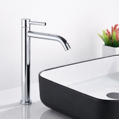 Milltown Bathroom Basin Faucet side profile — Gun Gray finish — Casa Norex