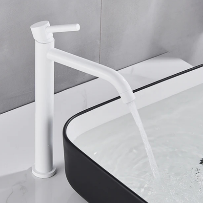 Milltown Bathroom Basin Faucet in bathroom vanity setting — Single-Handle | Casa Norex