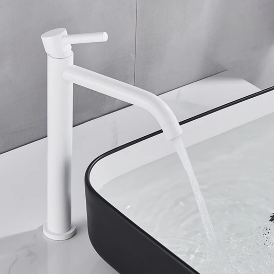Milltown Bathroom Basin Faucet in bathroom vanity setting — Single-Handle | Casa Norex