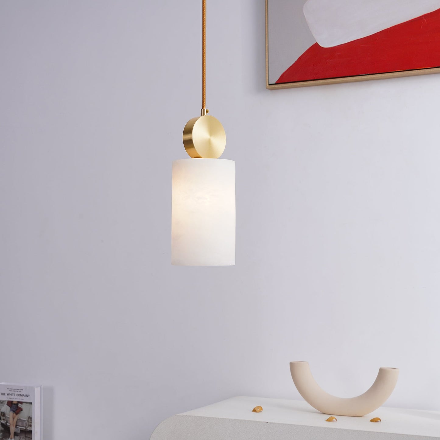 Obolus Alabaster Pendant Light