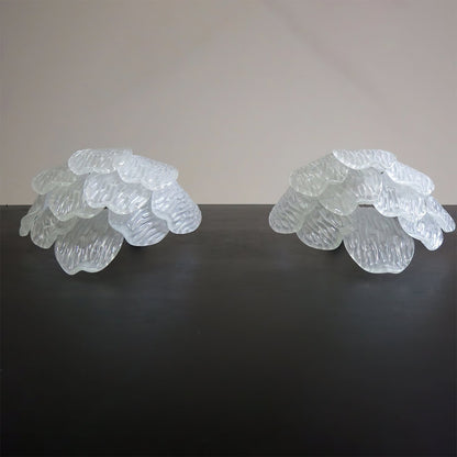 Frosted Petal Wall Light
