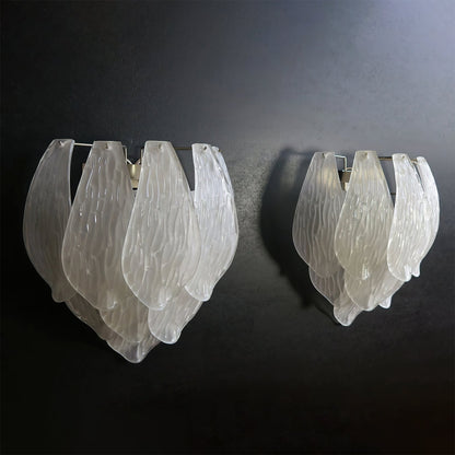 Frosted Petal Wall Light