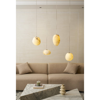 Galet Spanish Alabaster Pendant Lamp