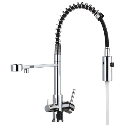 Ashgrove 3-Way Filtered Pull-Down Kitchen Faucet — 3-way filtered water system | Casa Norex