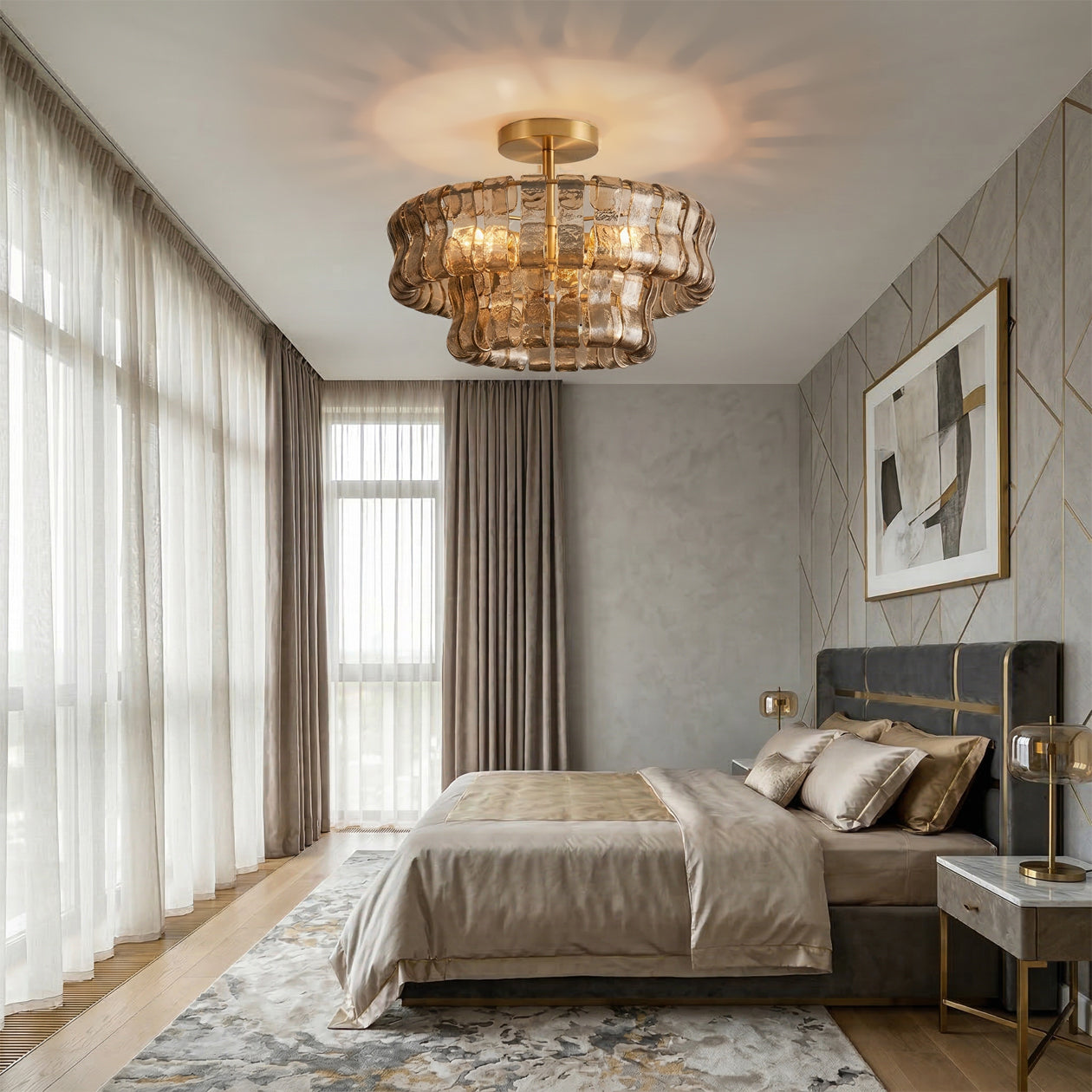 Ghiaccio Round Ceiling Lamp