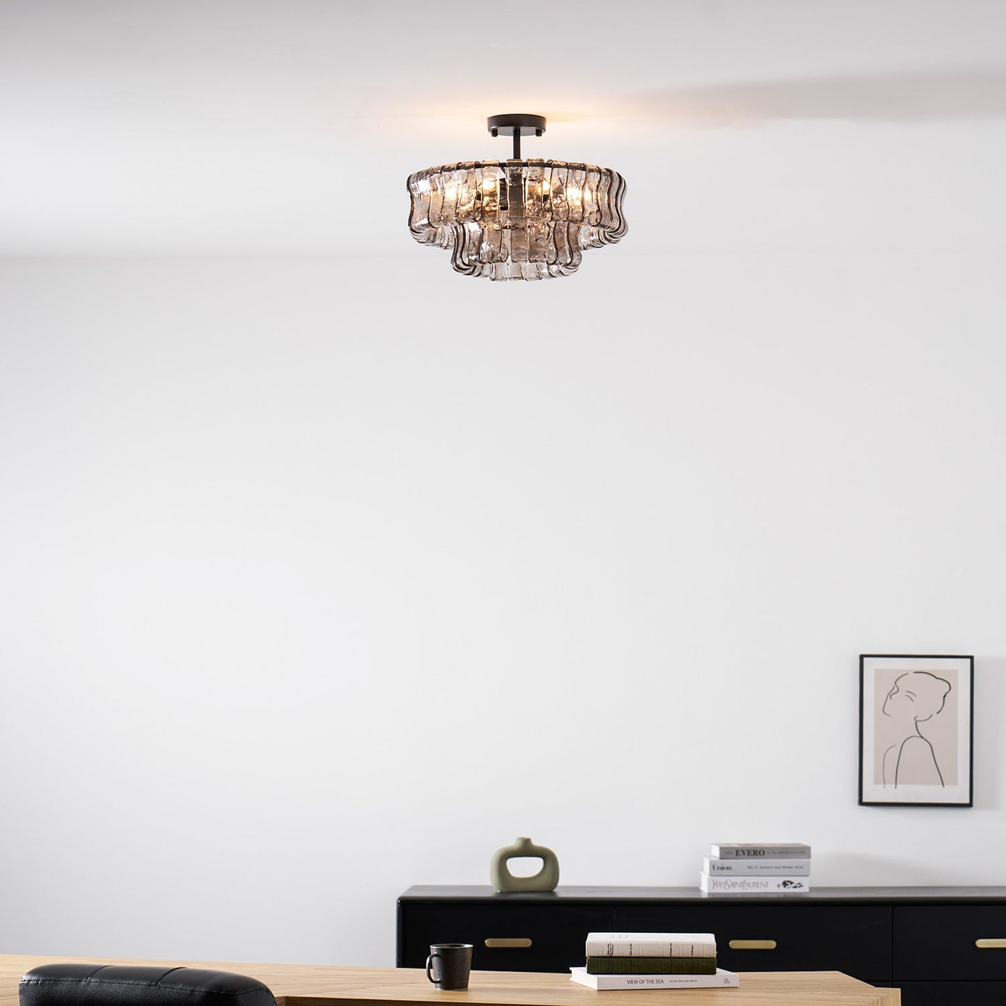 Ghiaccio Round Ceiling Lamp