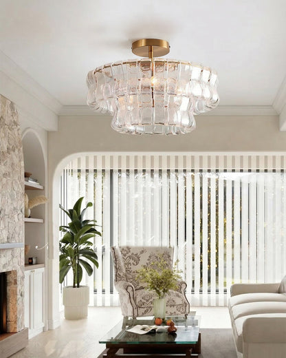 Ghiaccio Round Ceiling Lamp