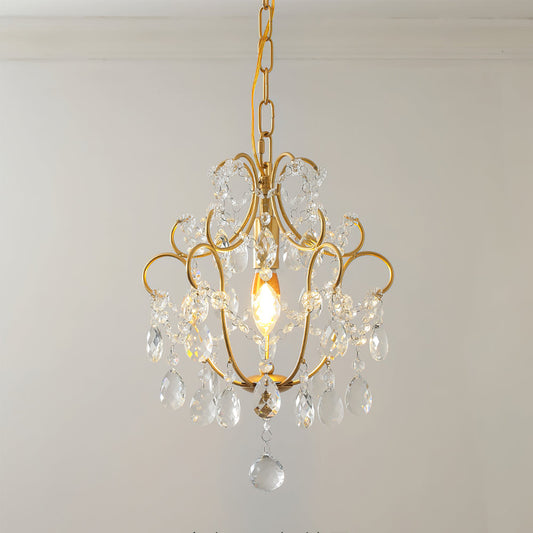 Gilded Crystal Pendant Lamp