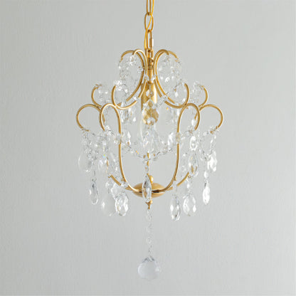 Gilded Crystal Pendant Lamp