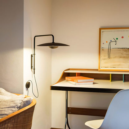 Ginger plug-in lamp matt black finish hallway - Casa Norex