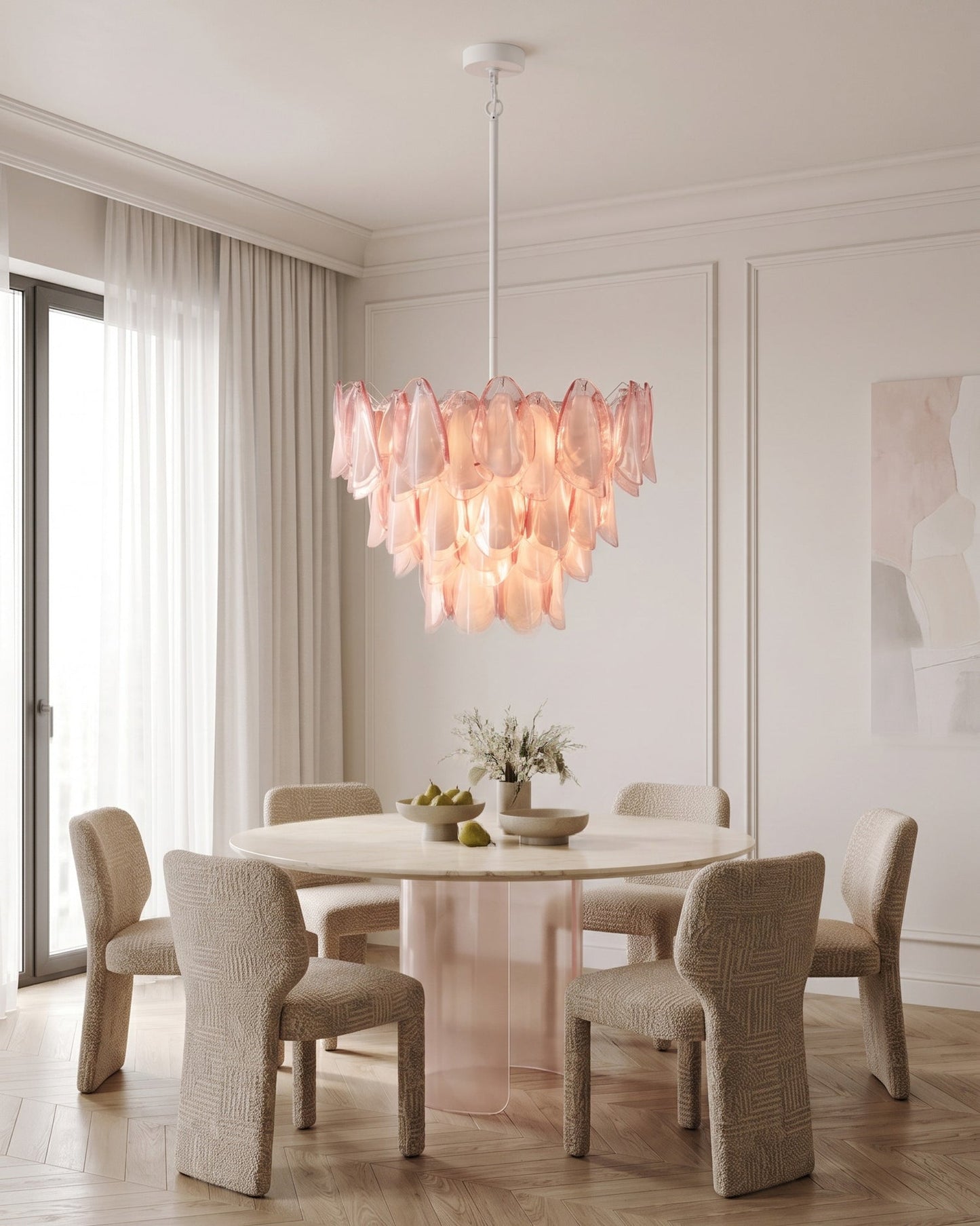 Verona Pink Chandelier