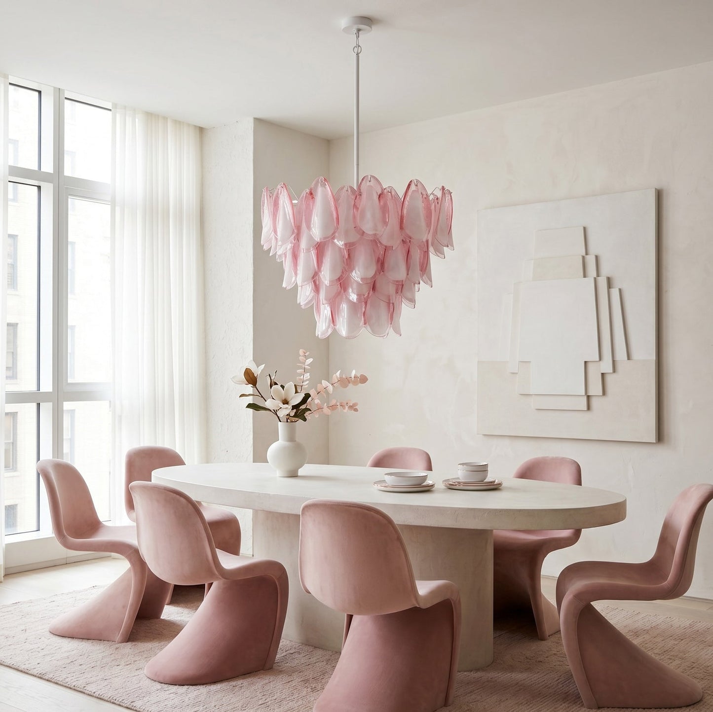 Verona Pink Chandelier