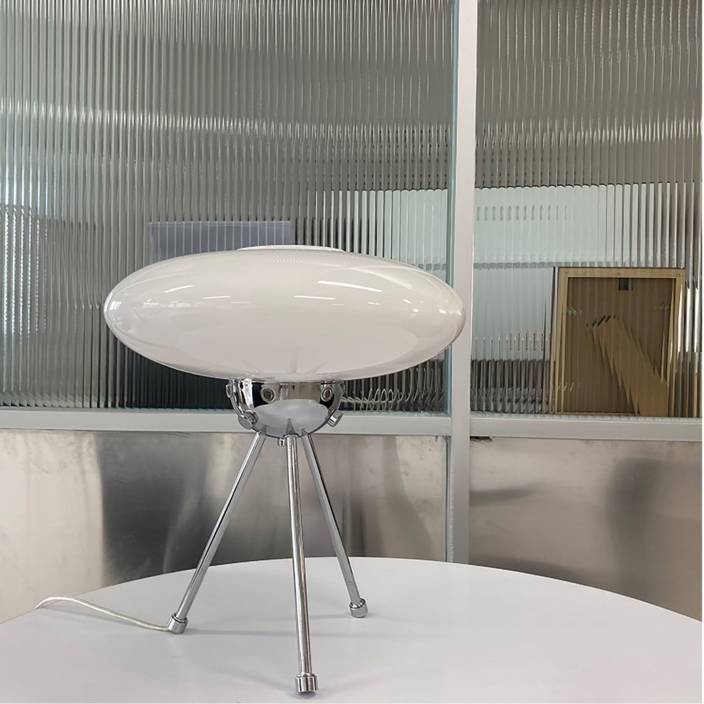 Glass UFO Table Lamp