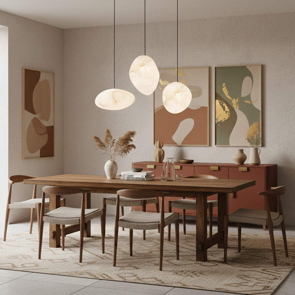 Galet Spanish Alabaster Pendant Lamp