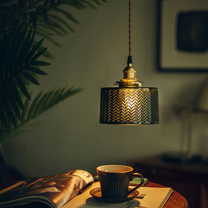 Green Glass Pendant Lamp